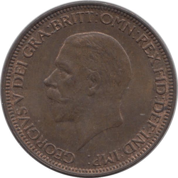 1933 HALFPENNY ( UNC ) - Halfpenny - Cambridgeshire Coins
