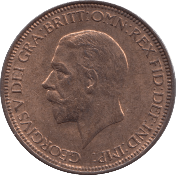 1933 HALFPENNY ( UNC ) - Halfpenny - Cambridgeshire Coins
