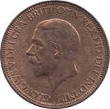 1933 HALFPENNY ( UNC ) - Halfpenny - Cambridgeshire Coins