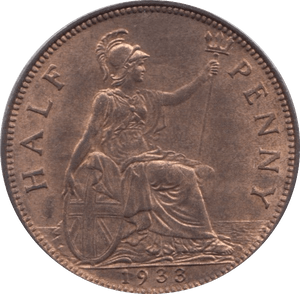 1933 HALFPENNY - WORLD COINS - Cambridgeshire Coins