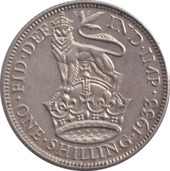 1933 SHILLING ( AUNC ) - SHILLING - Cambridgeshire Coins