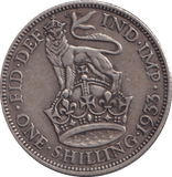 1933 SHILLING ( GF ) - SHILLING - Cambridgeshire Coins