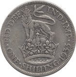 1933 SHILLING ( GF ) - SHILLING - Cambridgeshire Coins