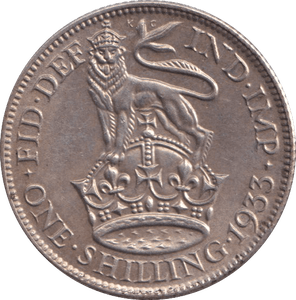 1933 SHILLING ( UNC ) - SHILLING - Cambridgeshire Coins