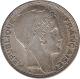 1933 SILVER 20 FRANCS FRANCE 2 - SILVER WORLD COINS - Cambridgeshire Coins