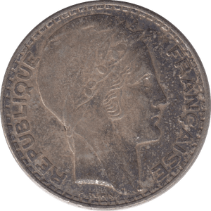 1933 SILVER 20 FRANCS FRANCE 3 - SILVER WORLD COINS - Cambridgeshire Coins