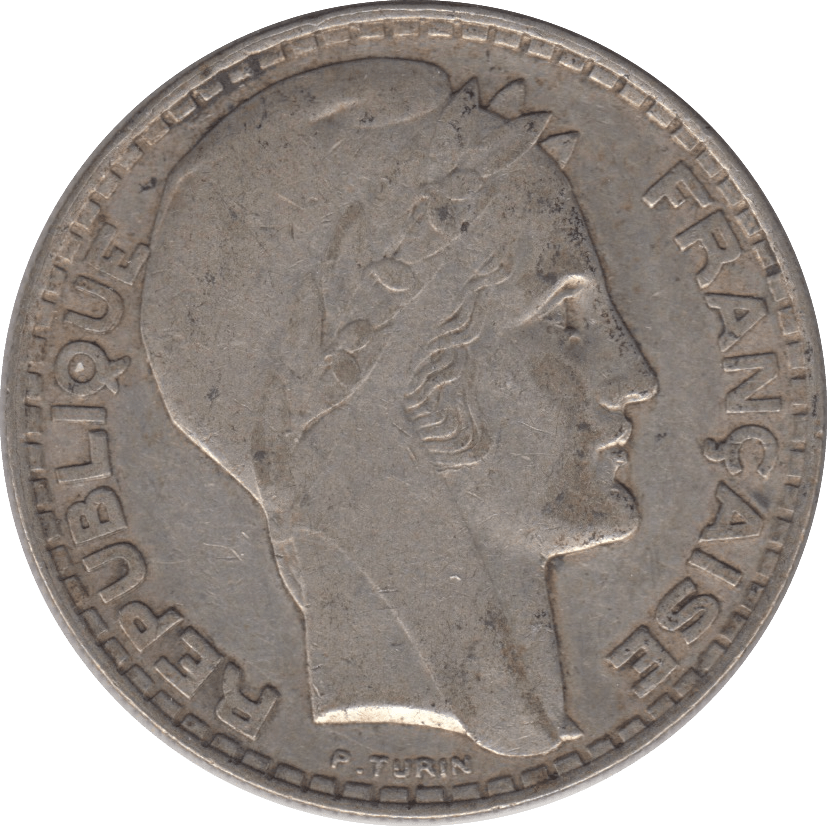 1933 SILVER 20 FRANCS FRANCE 6 - SILVER WORLD COINS - Cambridgeshire Coins