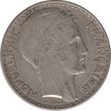 1933 SILVER 20 FRANCS FRANCE 6 - SILVER WORLD COINS - Cambridgeshire Coins