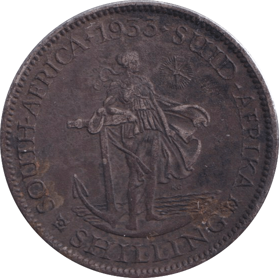 1933 SILVER SHILLING SOUTH AFRICA - SILVER WORLD COINS - Cambridgeshire Coins