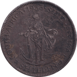 1933 SILVER SHILLING SOUTH AFRICA - SILVER WORLD COINS - Cambridgeshire Coins
