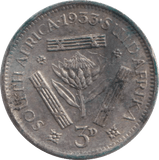 1933 SILVER THREEPENCE AFRICA - SILVER WORLD COINS - Cambridgeshire Coins