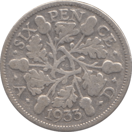 1933 SIXPENCE ( FINE ) - Sixpence - Cambridgeshire Coins