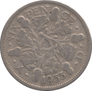 1933 SIXPENCE ( FINE ) - Sixpence - Cambridgeshire Coins