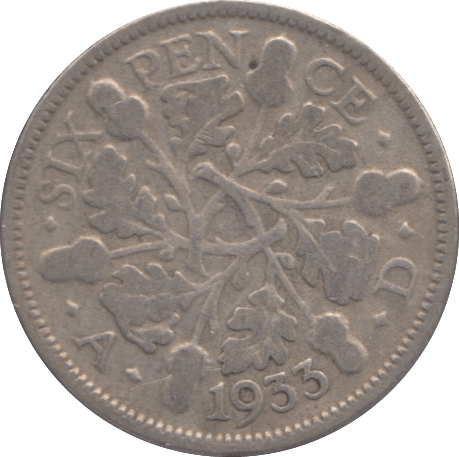 1933 SIXPENCE ( FINE ) - Sixpence - Cambridgeshire Coins