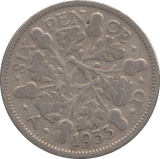 1933 SIXPENCE ( FINE ) - Sixpence - Cambridgeshire Coins