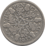 1933 SIXPENCE ( NF ) - SIXPENCE - Cambridgeshire Coins