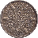 1933 SIXPENCE ( VF ) - SIXPENCE - Cambridgeshire Coins