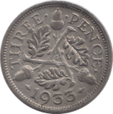 1933 THREEPENCE ( FINE ) - THREEPENCE - Cambridgeshire Coins