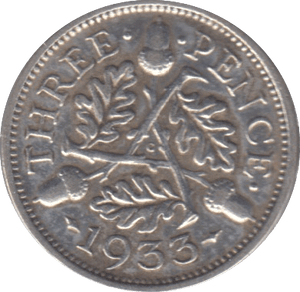 1933 THREEPENCE ( FINE ) - THREEPENCE - Cambridgeshire Coins
