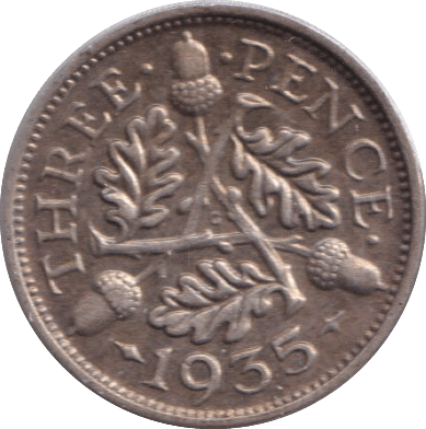 1933 THREEPENCE ( GVF ) - THREEPENCE - Cambridgeshire Coins
