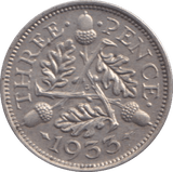 1933 THREEPENCE ( UNC ) - THREEPENCE - Cambridgeshire Coins