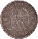 1934 5 REICHSMARK GERMANY - WORLD COINS - Cambridgeshire Coins
