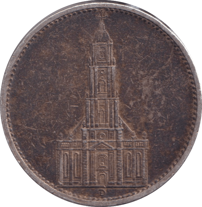 1934 5 REICHSMARK GERMANY - WORLD COINS - Cambridgeshire Coins