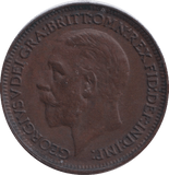 1934 FARTHING ( EF ) - FARTHING - Cambridgeshire Coins