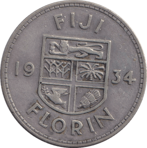 1934 FLORIN FIJI - WORLD COINS - Cambridgeshire Coins