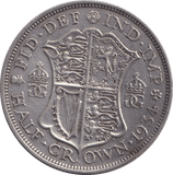 1934 HALF CROWN ( GVF ) - HALF FARTHING - Cambridgeshire Coins