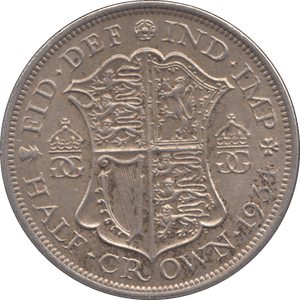 1934 HALFCROWN ( AUNC ) - Halfcrown - Cambridgeshire Coins