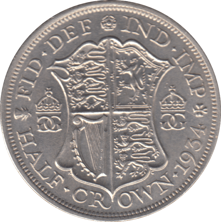 1934 HALFCROWN ( AUNC ) - HALFCROWN - Cambridgeshire Coins