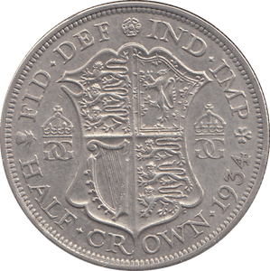 1934 HALFCROWN ( EF ) - HALFCROWN - Cambridgeshire Coins
