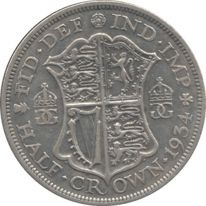 1934 HALFCROWN ( GF ) - HALFCROWN - Cambridgeshire Coins