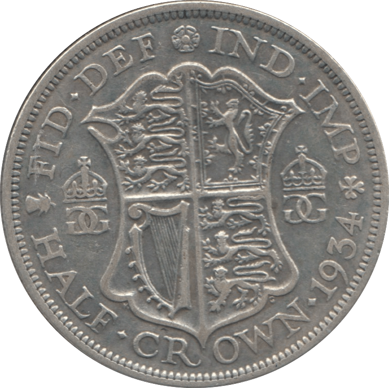 1934 HALFCROWN ( GF ) - HALFCROWN - Cambridgeshire Coins