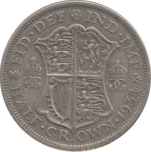 1934 HALFCROWN ( GF ) - HALFCROWN - Cambridgeshire Coins