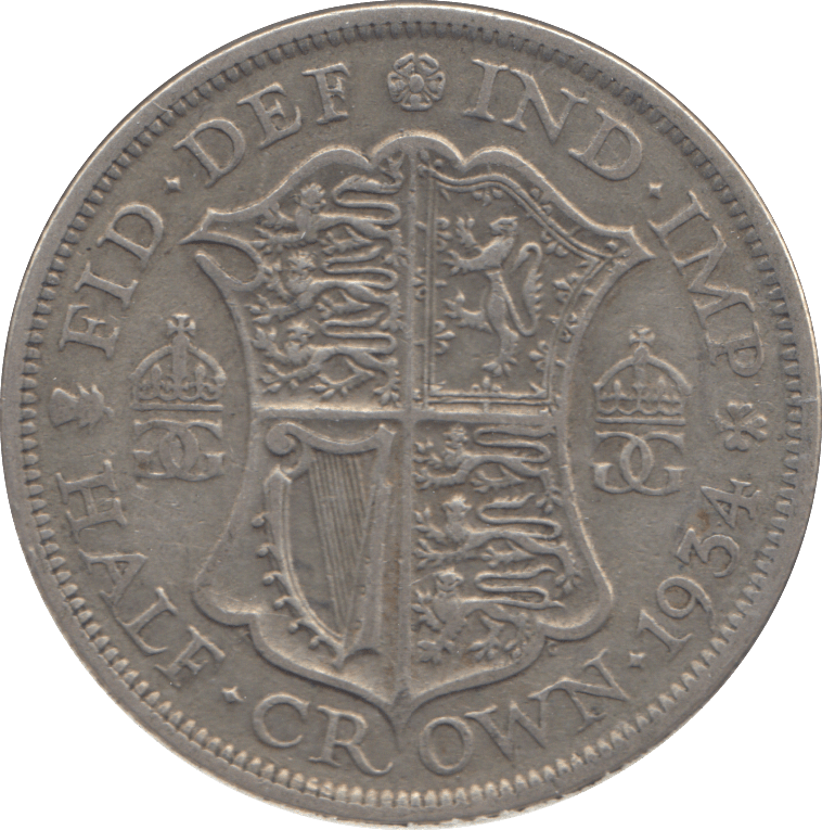 1934 HALFCROWN ( GF ) - HALFCROWN - Cambridgeshire Coins