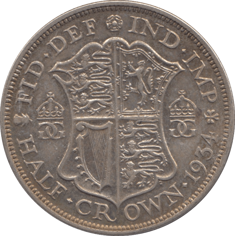 1934 HALFCROWN ( GVF ) - HALFCROWN - Cambridgeshire Coins