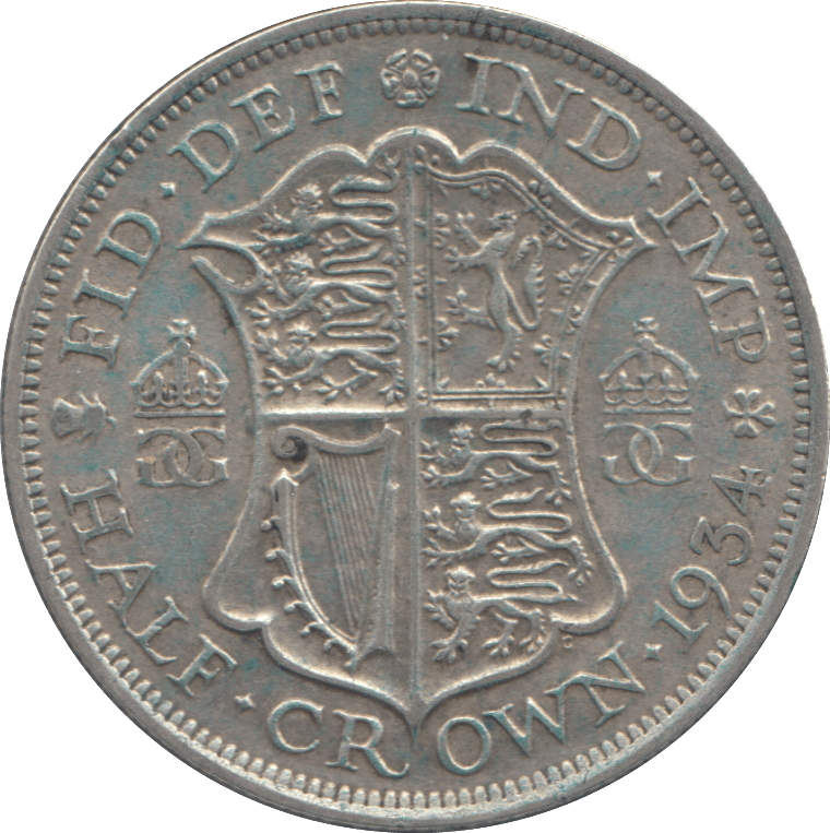 1934 HALFCROWN ( GVF ) - HALFCROWN - Cambridgeshire Coins
