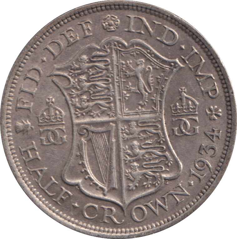1934 HALFCROWN ( GVF ) - WORLD COINS - Cambridgeshire Coins