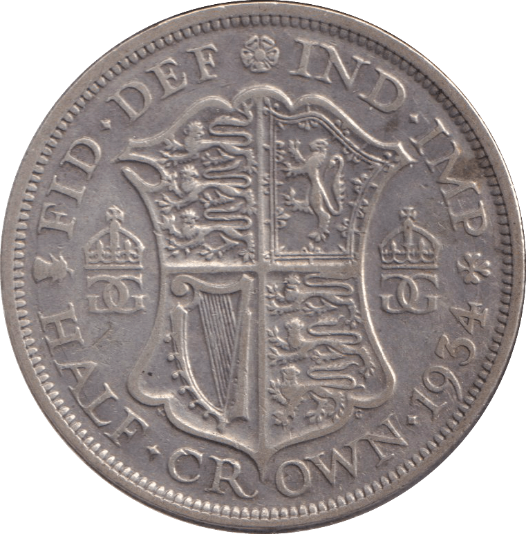 1934 HALFCROWN ( VF ) - WORLD COINS - Cambridgeshire Coins