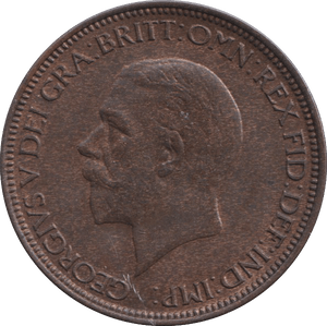 1934 HALFPENNY GEORGE V ( UNC ) - HALFPENNY - Cambridgeshire Coins