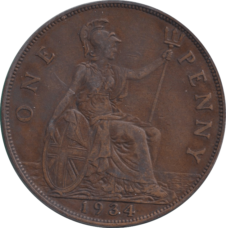 1934 PENNY ( GVF ) - PENNY - Cambridgeshire Coins