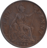 1934 PENNY ( GVF ) - PENNY - Cambridgeshire Coins