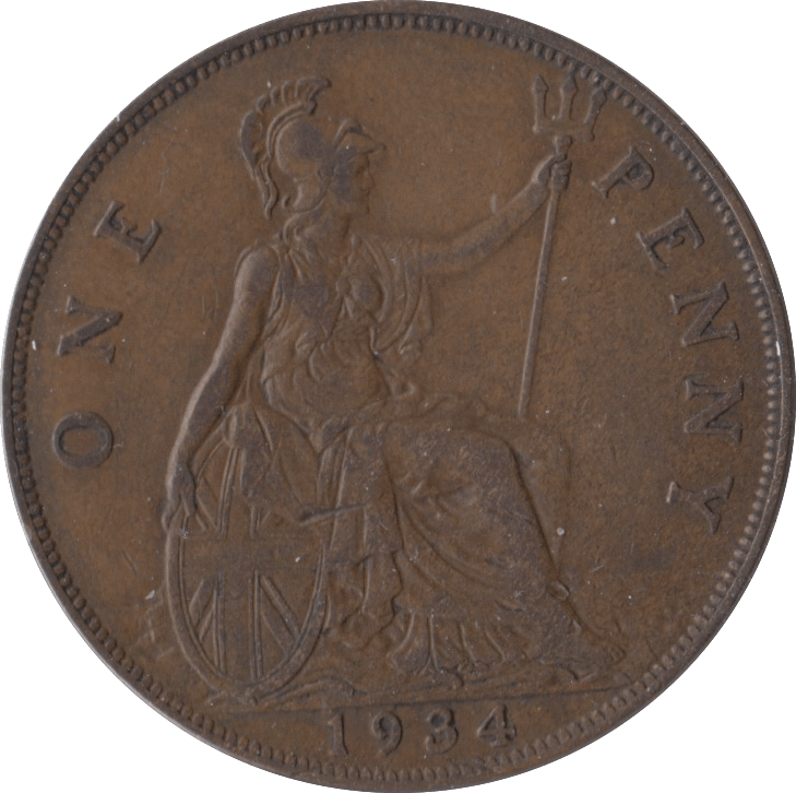 1934 PENNY ( GVF ) - Penny - Cambridgeshire Coins