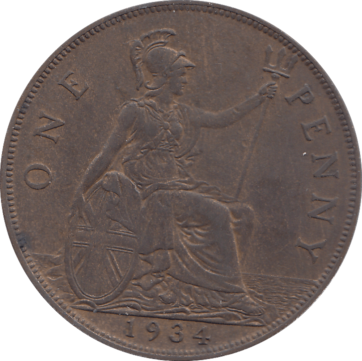 1934 PENNY ( UNC ) - PENNY - Cambridgeshire Coins