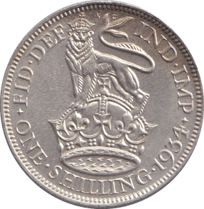 1934 SHILLING ( AUNC ) ENGLISH - SHILLING - Cambridgeshire Coins