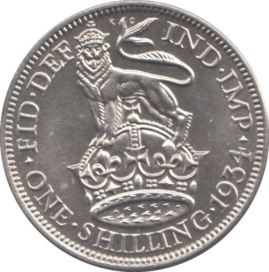 1934 SHILLING ( BU ) - SHILLING - Cambridgeshire Coins