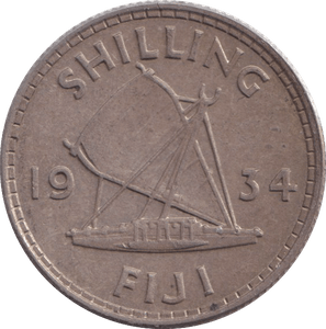 1934 SHILLING FIJI - WORLD COINS - Cambridgeshire Coins