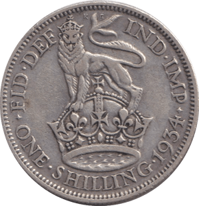 1934 SHILLING ( FINE ) - SHILLING - Cambridgeshire Coins